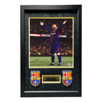 Leo Messi Autographed FC Barcelona // 25" x 17"