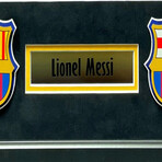 Leo Messi Autographed FC Barcelona // 25" x 17"