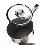 Dalstrong // 3qt. Aluminum Core Sauce Pot // ETERNA Non Stick Coating // 3 Ply with Lid