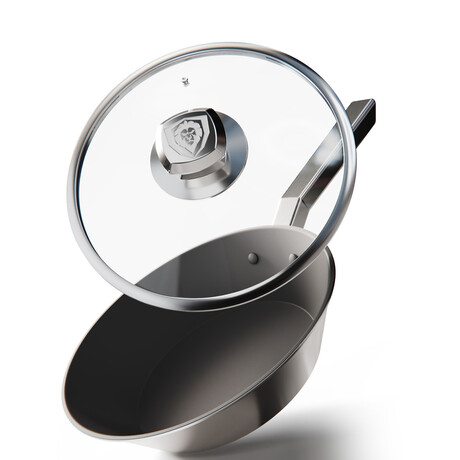 Dalstrong 9" Aluminum Core Frying Pan // ETERNA Non Stick Coating // 3 Ply with Lid