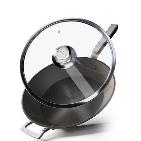 Dalstrong 12" Aluminum Core Saute Frypan // ETERNA Non Stick Coating // 3 Ply with Lid