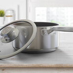 Dalstrong // 3qt. Aluminum Core Sauce Pot // ETERNA Non Stick Coating // 3 Ply with Lid