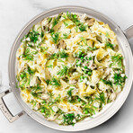 Dalstrong // 12" Copper Core Saute Frypan // 5 Ply // Silver Hammered Finish with Lid