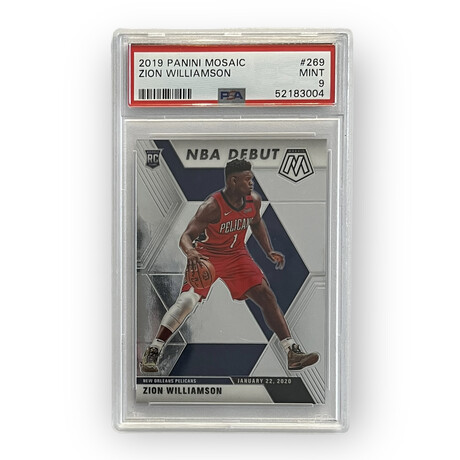 Zion Williamson // 2019 Panini Mosaic // Rookie Card // PSA 9 Mint