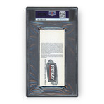 Tedy Bruschi // 1st NFL Sack Ticket // Autographed + Inscription // PSA 7 w/ 10 Auto Grade