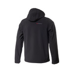 Hooded Softshell Jacket // Black (2XL)