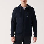 Chase Zip-Up Sweater // Navy (X-Small)
