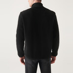 Alexis 1/4 Zip Fleece Sweatshirt // Black (X-Small)