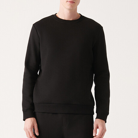 Marcus Crew Neck Sweatshirt // Black (X-Small)