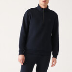 Nolan 1/4 Zip Sweatshirt // Navy (X-Small)