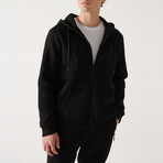 Chase Zip-Up Sweater // Black (X-Small)