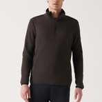 Alexis 1/4 Zip Fleece Sweater // Anthracite (X-Small)