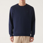 Marcus Crew Neck Sweatshirt // Navy (X-Small)