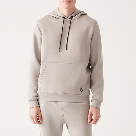 Steve Hooded Sweatshirt // Stone (X-Small)