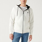 Chase Zip-Up Sweater // White (X-Small)