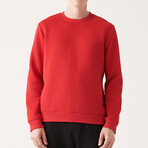Marcus Crew Neck Sweatshirt // Red (X-Small)