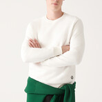 Marcus Crew Neck Sweatshirt // White (X-Small)