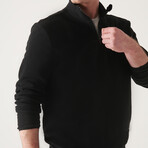 Alexis 1/4 Zip Fleece Sweatshirt // Black (X-Small)