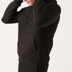 Steve Hooded Sweatshirt // Black (X-Small)