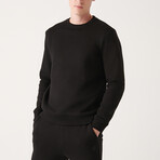 Marcus Crew Neck Sweatshirt // Black (X-Small)