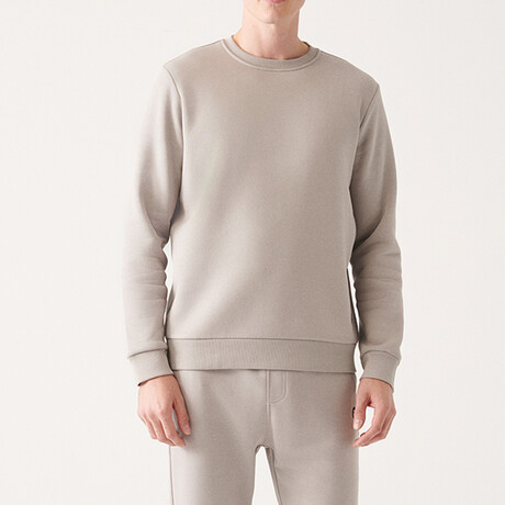 Marcus Crew Neck Sweatshirt // Stone (X-Small)