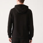 Steve Hooded Sweatshirt // Black (X-Small)