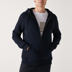 Chase Zip-Up Sweater // Navy (X-Small)