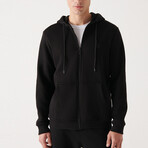 Chase Zip-Up Sweater // Black (X-Small)