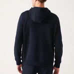 Steve Hooded Sweatshirt // Navy (X-Small)