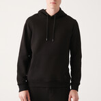 Steve Hooded Sweatshirt // Black (X-Small)