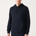 Steve Hooded Sweatshirt // Navy (X-Small)