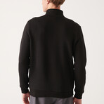 Nolan 1/4 Zip Sweatshirt // Black (X-Small)