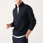 Nolan 1/4 Zip Sweatshirt // Navy (X-Small)