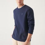 Marcus Crew Neck Sweatshirt // Navy (X-Small)