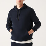 Steve Hooded Sweatshirt // Navy (X-Small)