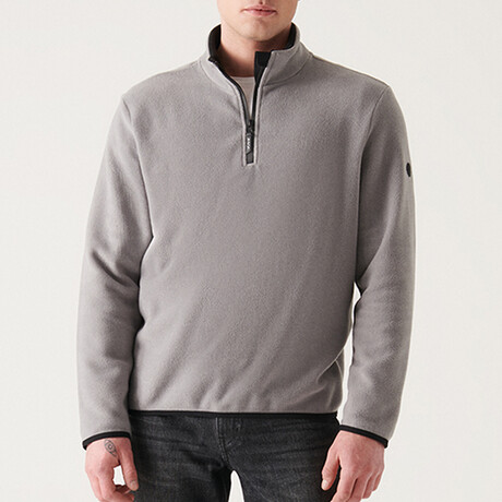 Alexis 1/4 Zip Fleece Sweater // Gray (X-Small)