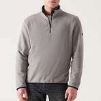 Alexis 1/4 Zip Fleece Sweater // Gray (X-Small)