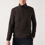 Alexis 1/4 Zip Fleece Sweater // Anthracite (X-Small)
