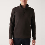 Alexis 1/4 Zip Fleece Sweater // Anthracite (X-Small)