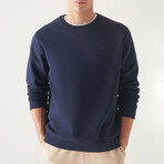 Marcus Crew Neck Sweatshirt // Navy (X-Small)