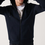 Chase Zip-Up Sweater // Navy (X-Small)