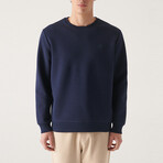Marcus Crew Neck Sweatshirt // Navy (X-Small)