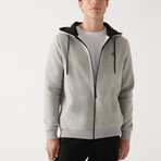 Chase Zip-Up Sweater // Gray (X-Small)