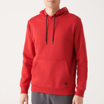 Steve Hooded Sweatshirt // Red (X-Small)