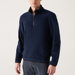 Alexis 1/4 Zip Fleece Sweatshirt // Navy (X-Small)