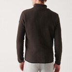 Gabriel Zip-Up Fleece Sweater // Anthracite (X-Small)