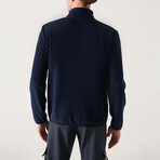 Alexis 1/4 Zip Fleece Sweatshirt // Navy (X-Small)