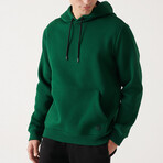 Steve Hooded Sweatshirt // Green (X-Small)