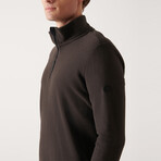 Alexis 1/4 Zip Fleece Sweater // Anthracite (X-Small)