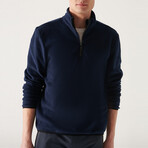 Alexis 1/4 Zip Fleece Sweatshirt // Navy (X-Small)